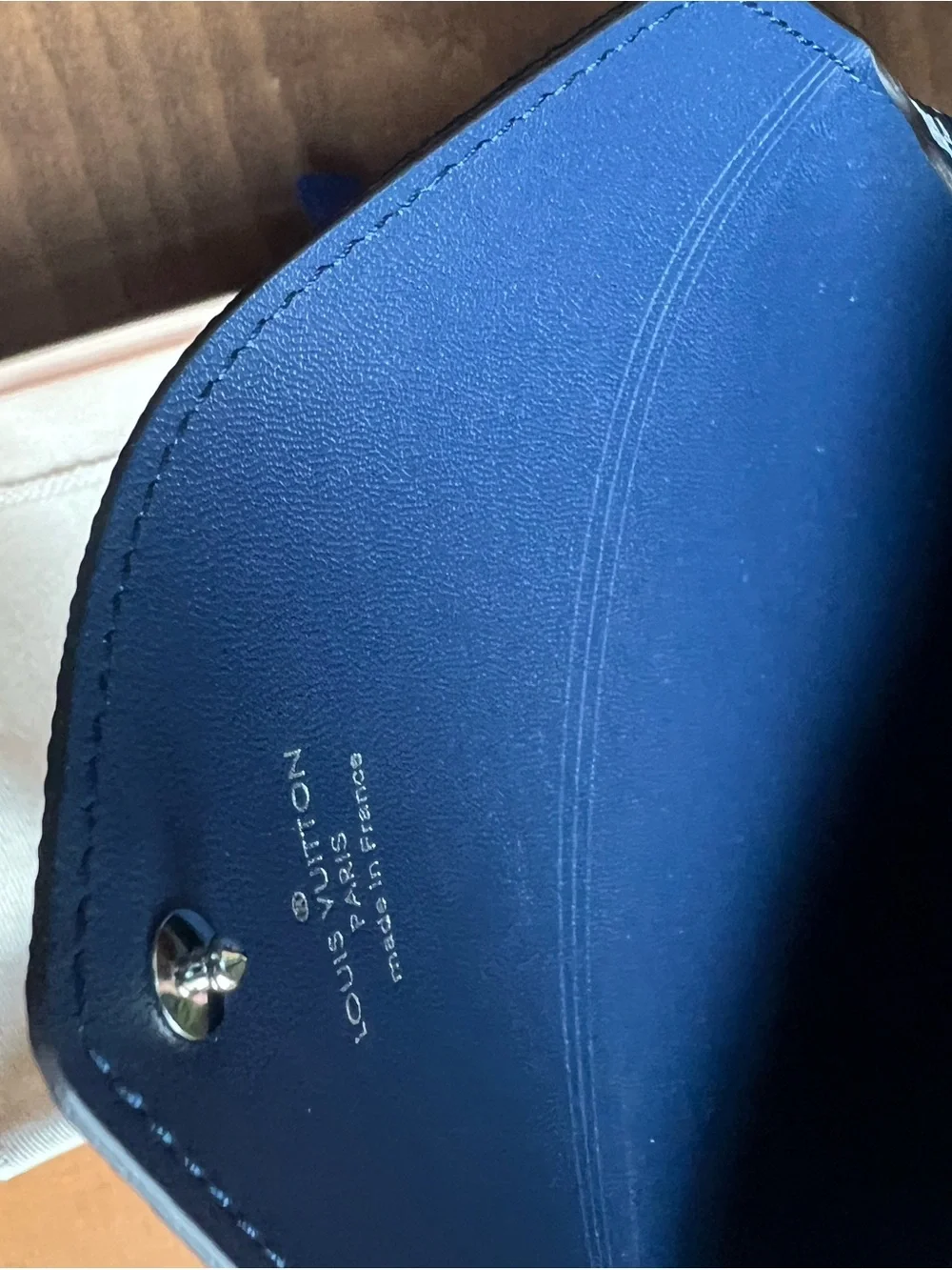 Louis Vuitton Kirigami Escale Medium Blue White Shibori Monogram Envelope Wallet